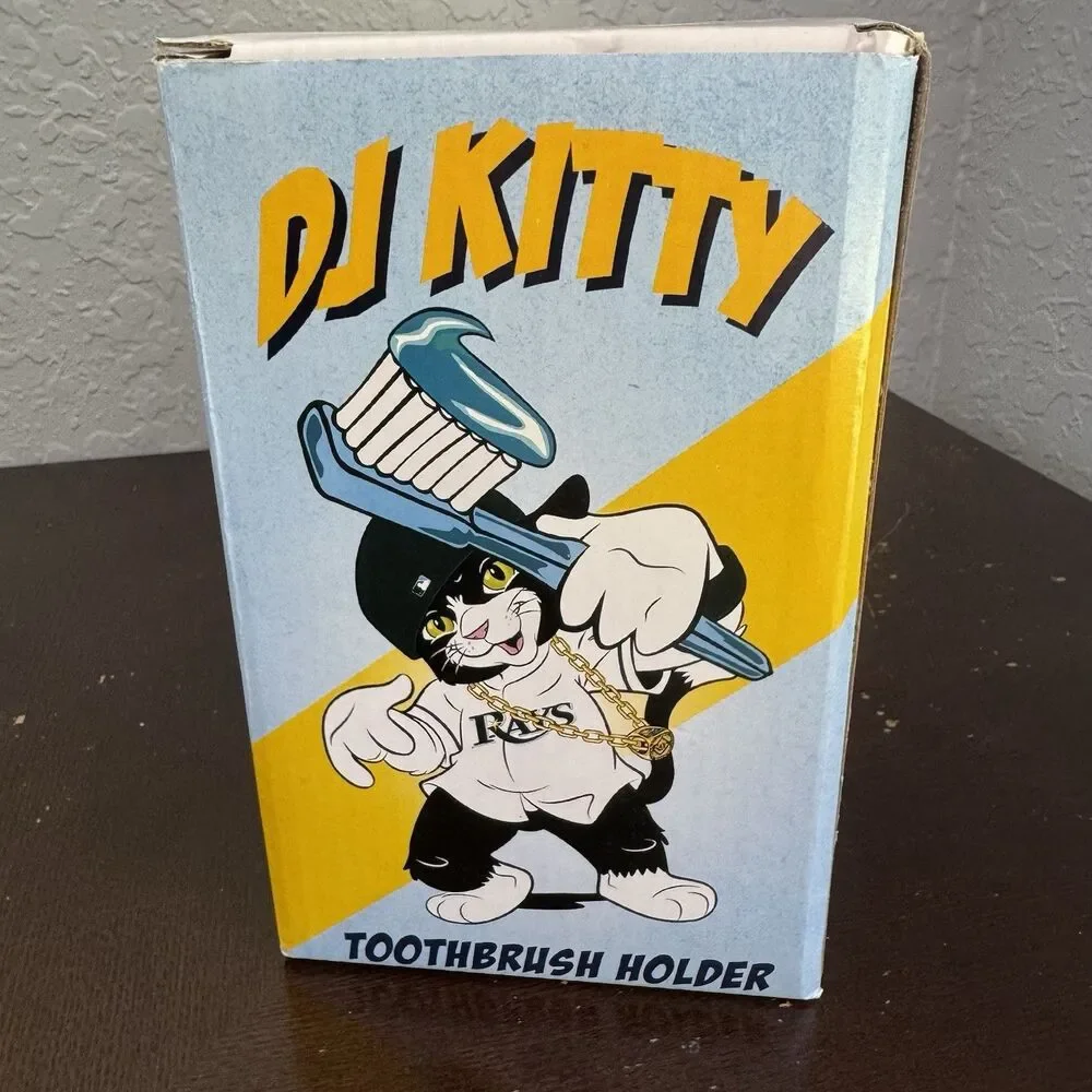 DJ Kitty Toothbrush Holder Tampa Bay Rays Mascot SGA Stadium Giveaway Souvenir